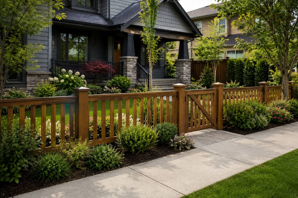 Front yard fence example for a Vancouver home
